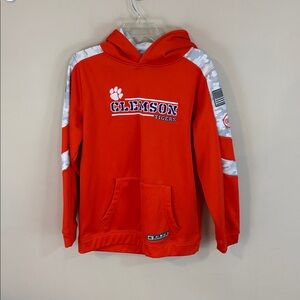 Colosseum Youth Clemson Tigers Embroidered Hoodie Size XL 20